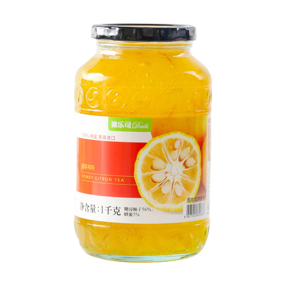 Dails Honey Citron Tea Drink Base 1kg – Limited Import - Korean-Style Yuzu Tea Base