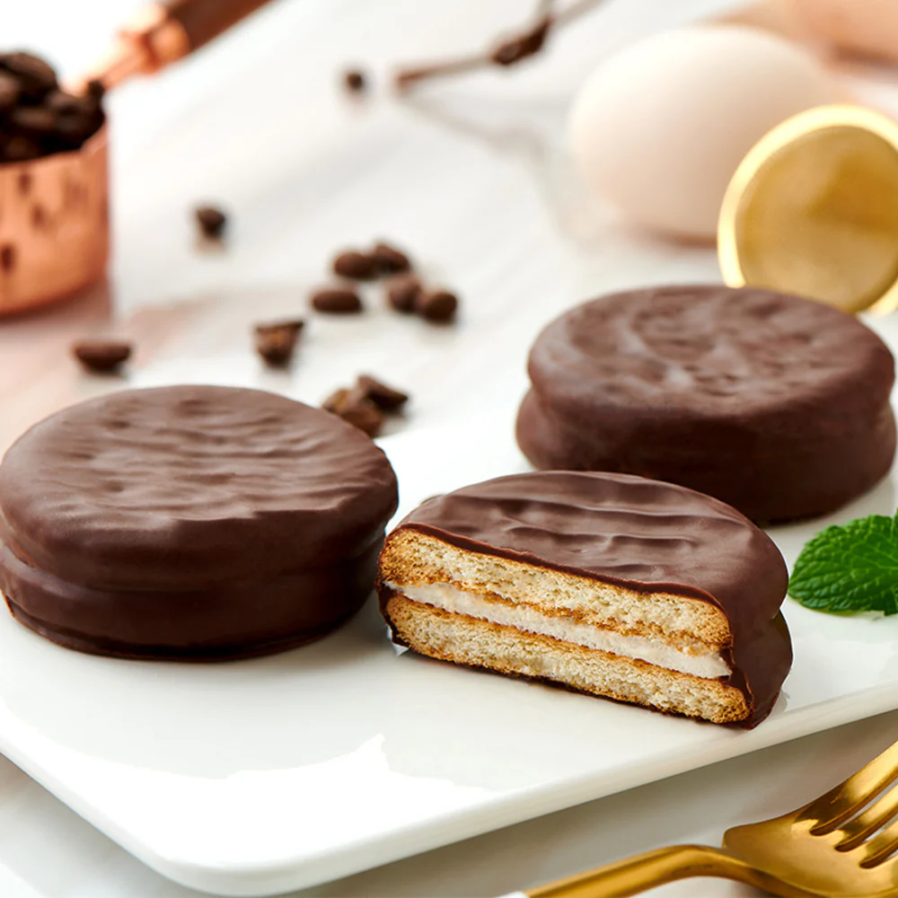 Daliyuan Choco Pie Chocolate-Coated Snack Cakes 10 Pack 260g – Soft Marshmallow Sandwich Treat - Image 3