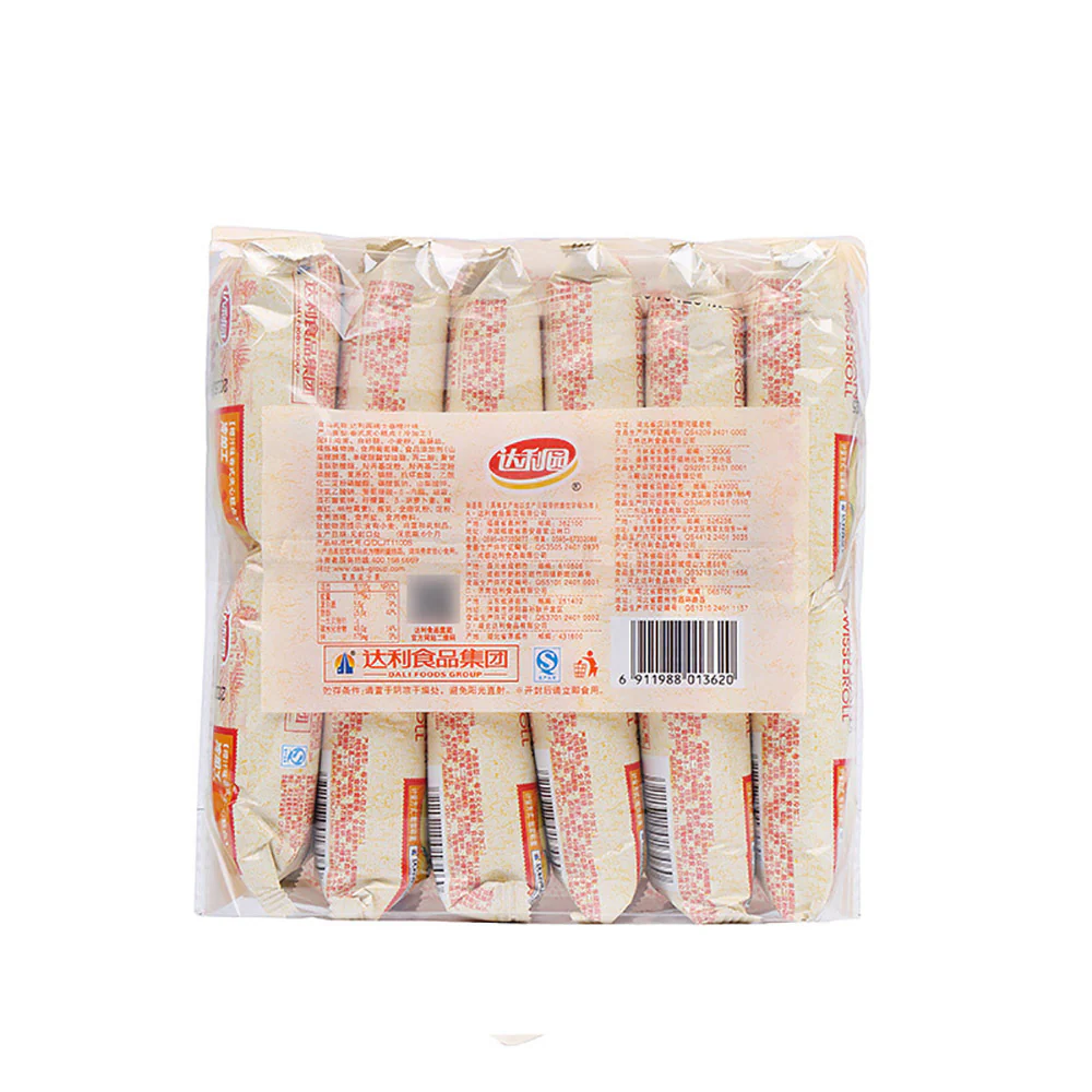 Daliyuan Swiss Roll Orange Flavor - 12 Pieces, 240g - Image 3