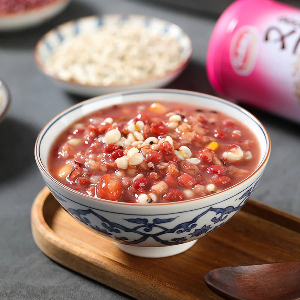 Daliyuan Youtian Red Bean and Barley Eight Treasures Porridge - 360g x 12 Cans - Image 2