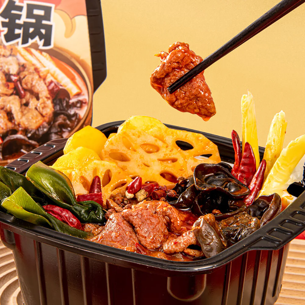 DaoFanDian Self-Heating Spicy Beef Hot Pot - 495g - Image 2