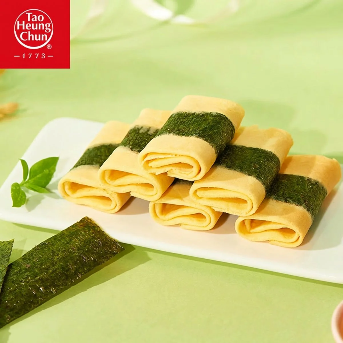 Daoxiangcun Seaweed Phoenix Egg Rolls 110g – Crispy Layered Biscuit Snack - Image 3