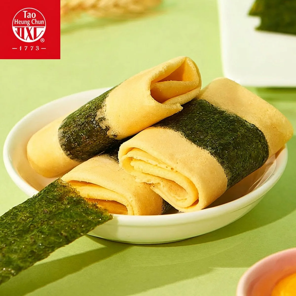 Daoxiangcun Seaweed Phoenix Egg Rolls 110g – Crispy Layered Biscuit Snack - Image 4
