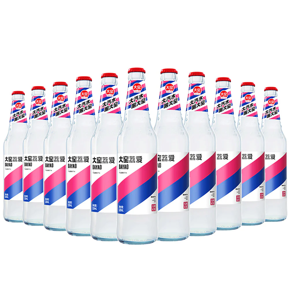 Dayao Lychee Flavored Soda - Glass Bottle 520ml - Image 2