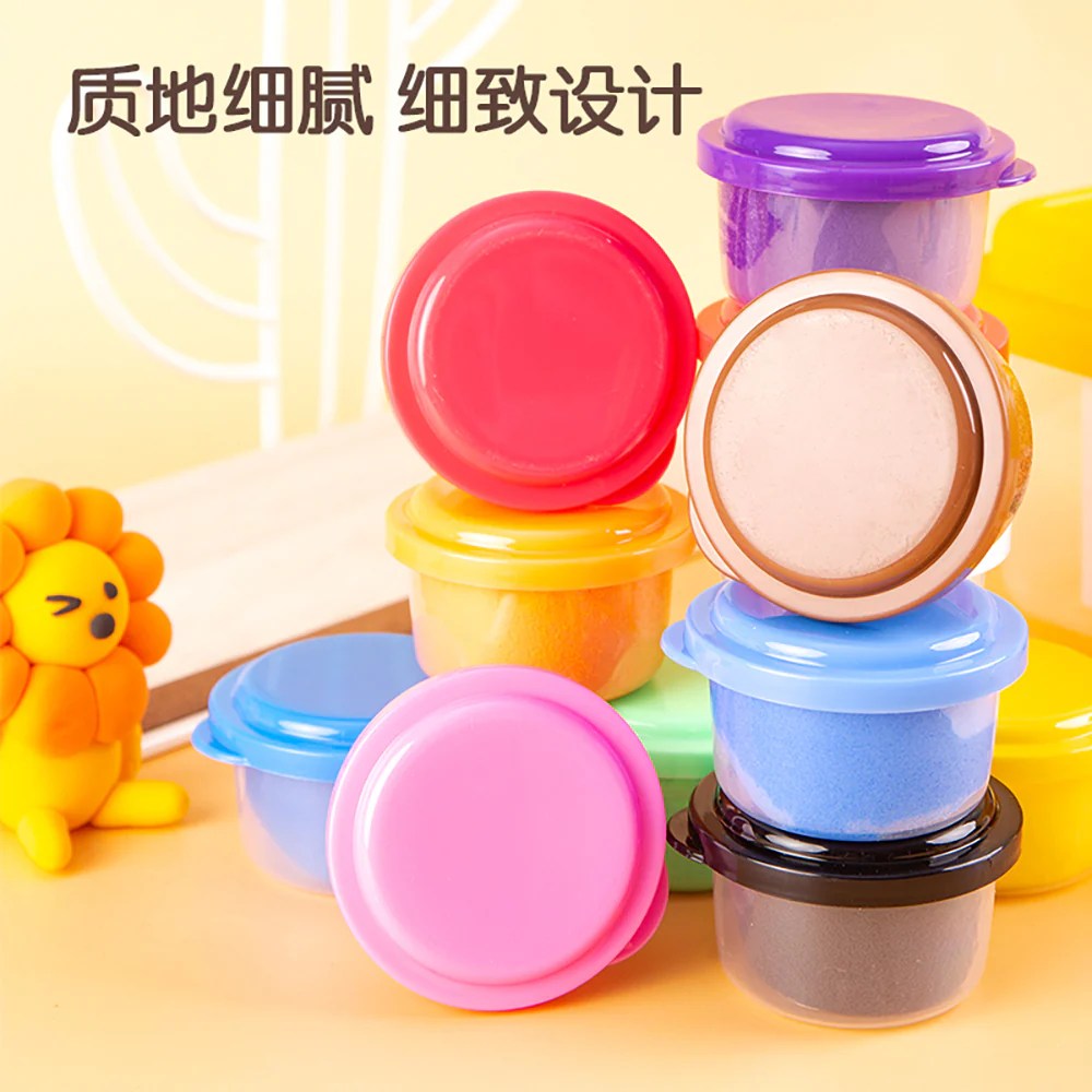 Deli 12-Color Lightweight Clay with Yellow Lid - Image 4