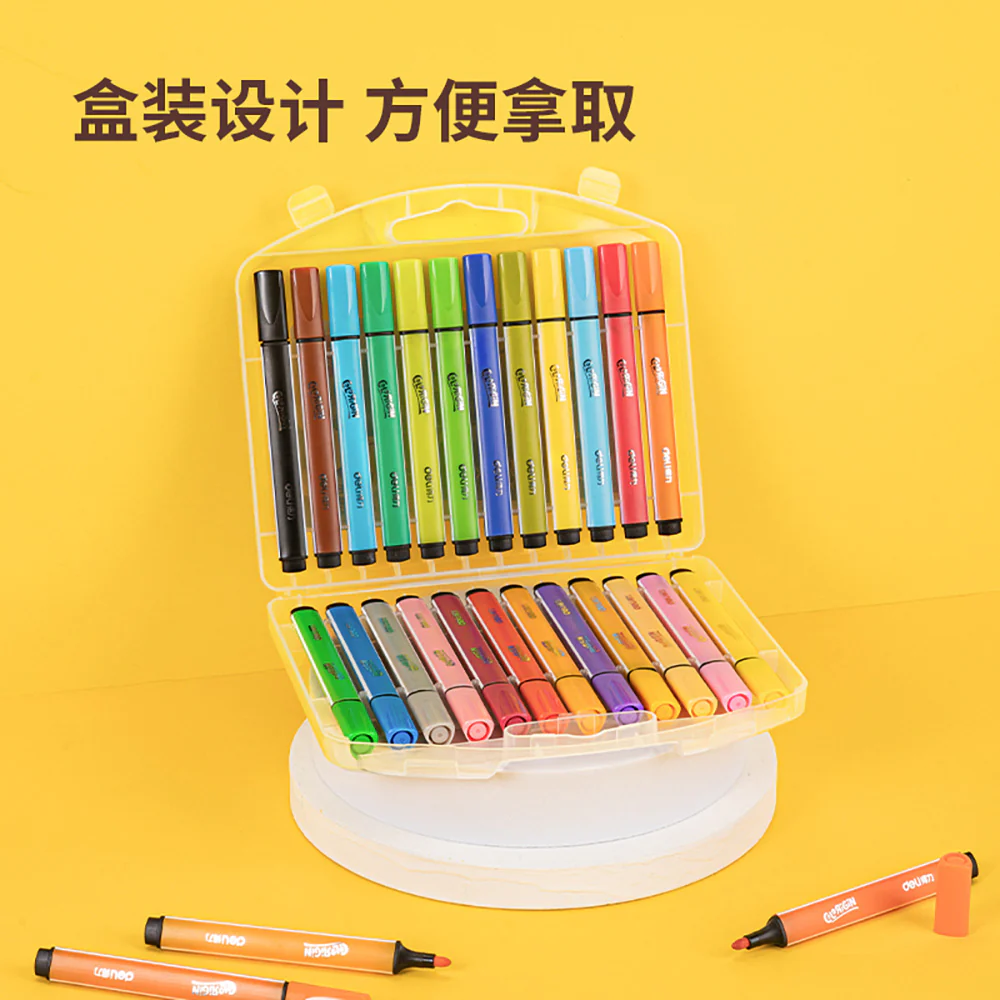 Deli 24-Color Washable Watercolor Markers - Image 2
