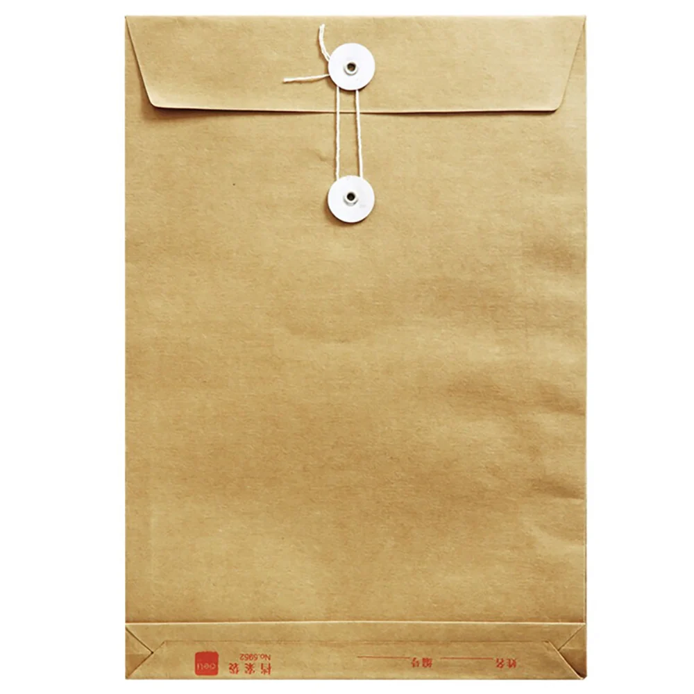 Deli A4 Kraft Paper Document Envelopes - Pack of 10 - Image 3