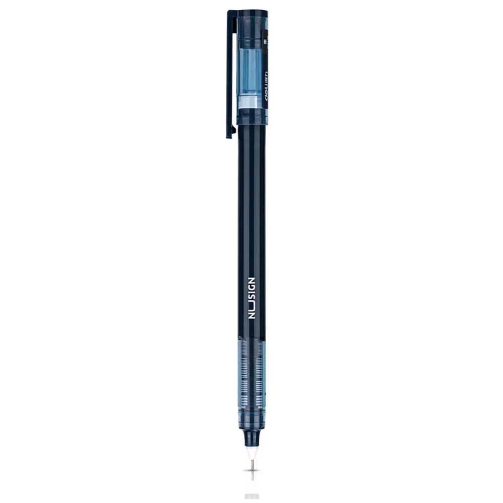 Deli Direct Liquid Rollerball Pen 0.5mm Needle Tip - Black, 1 Piece