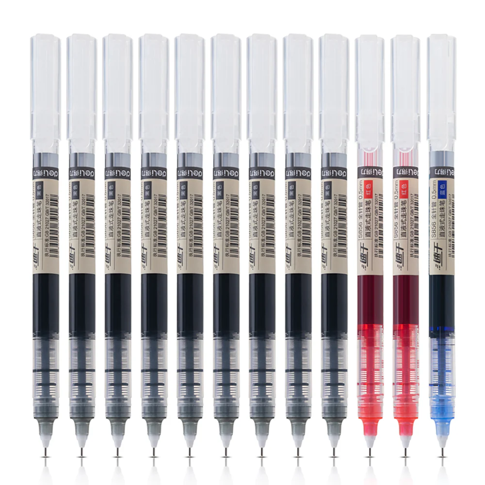 Deli Direct Liquid Rollerball Pens - Assorted Colors, 12-Pack - Image 3