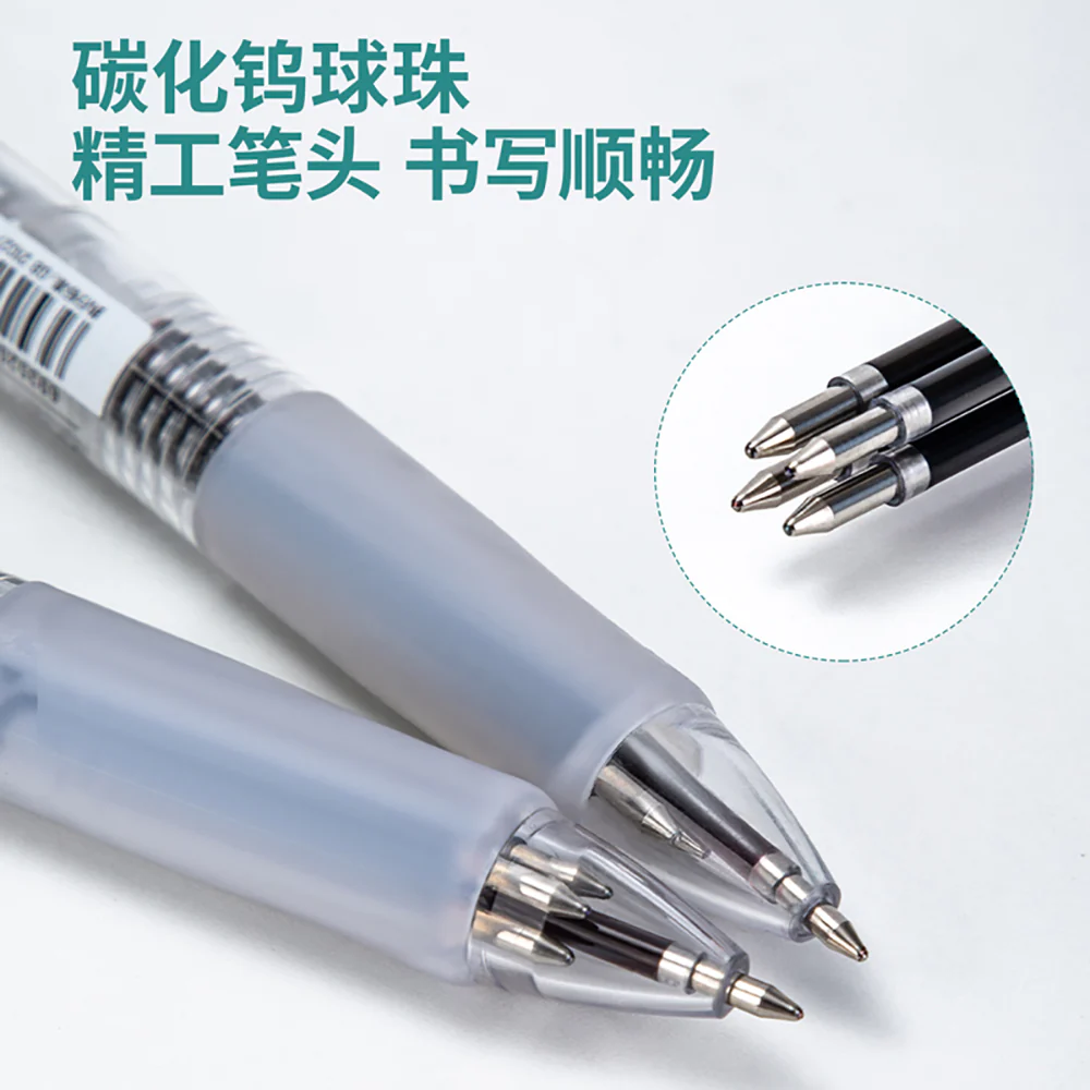 Deli Four-Color Ballpoint Pen - 0.7mm, Mixed Colors, 5-Pack - Image 3