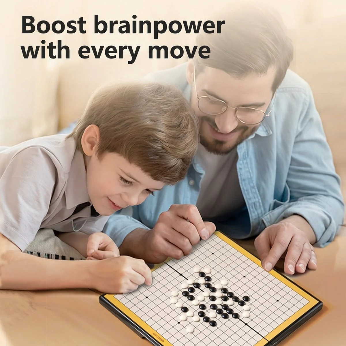Deli Magnetic Go Board (Medium) – Portable Folding Weiqi Game Set with Black & White Stones - Image 5