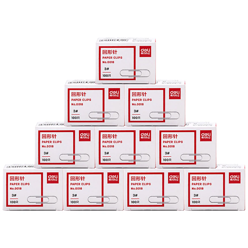 Deli Paper Clips - 100 Pieces X4 - Image 3