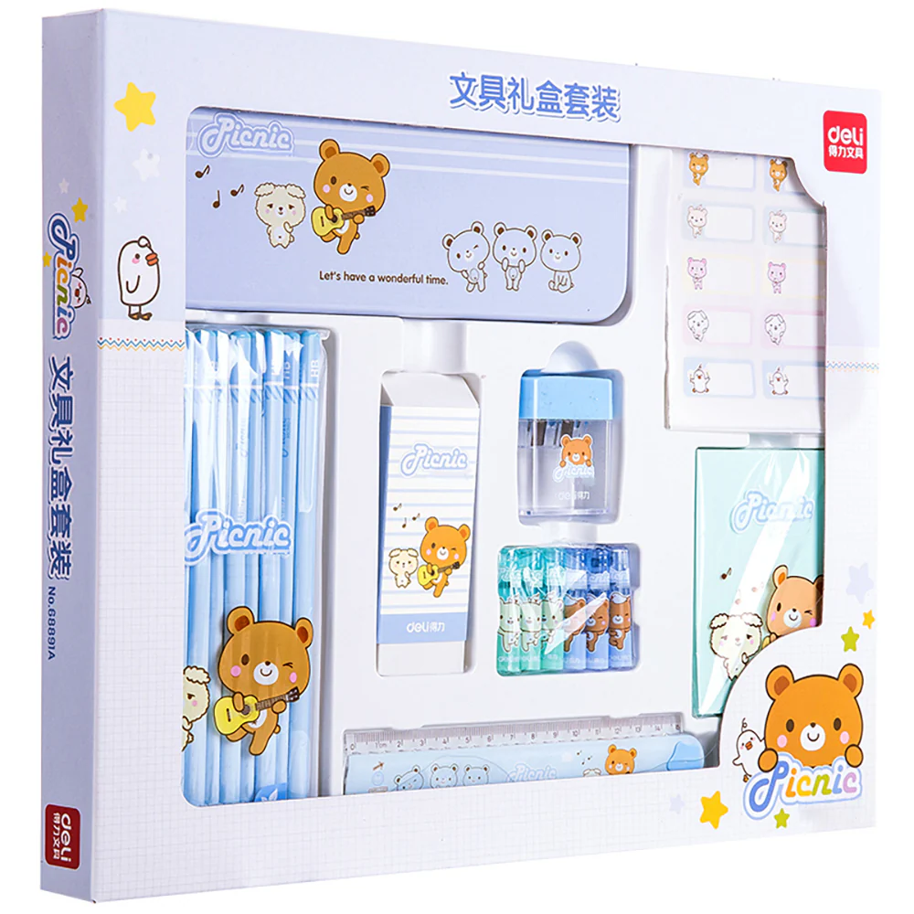 Deli Stationery Gift Set (Blue) - Image 3