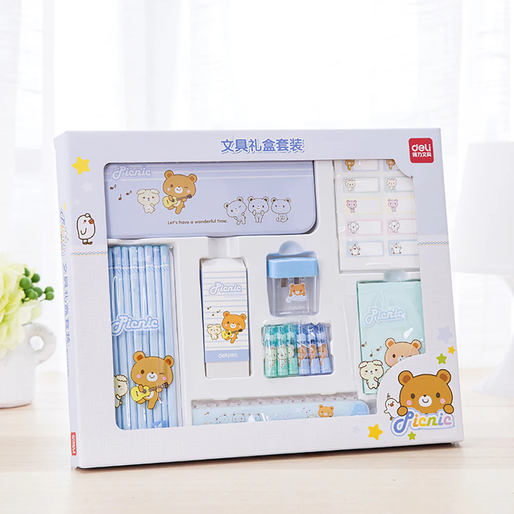 Deli Stationery Gift Set (Blue) - Image 5