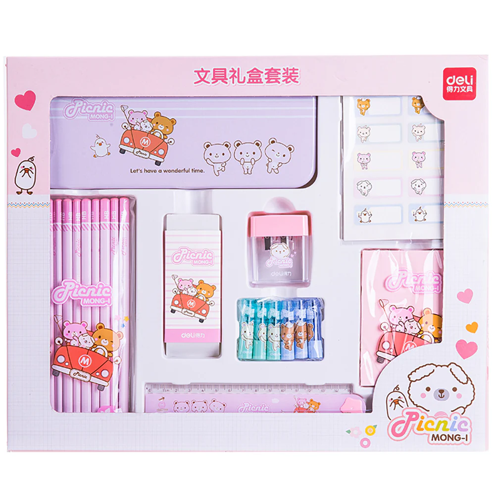 Deli Stationery Gift Set (Red) - Image 2