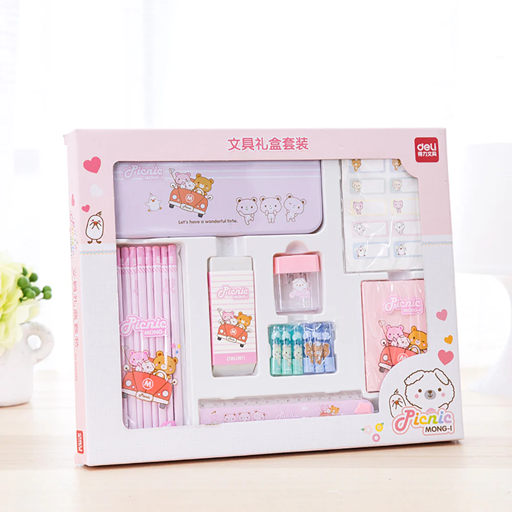 Deli Stationery Gift Set (Red) - Image 5