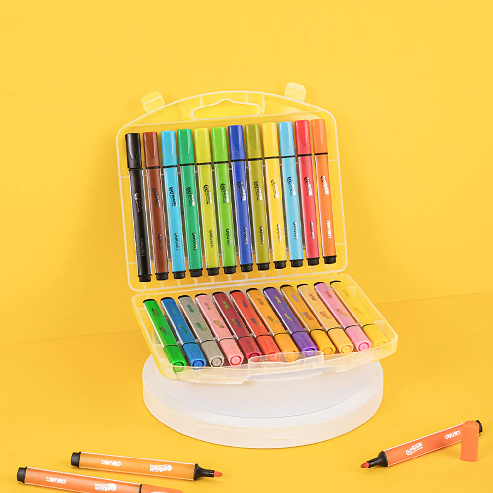 Deli Washable Watercolor Markers - 36 Colors - Image 2