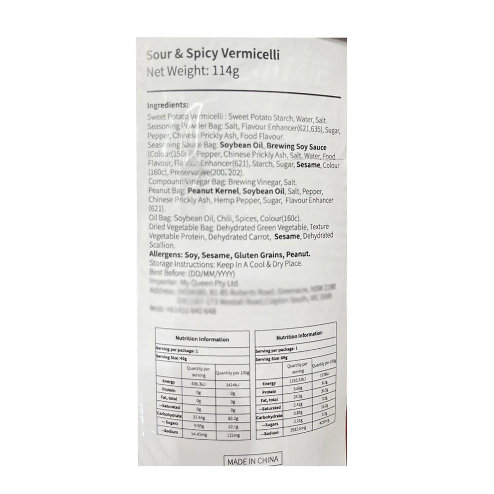 Delicup Sour and Spicy Vermicelli - 114g - Image 5