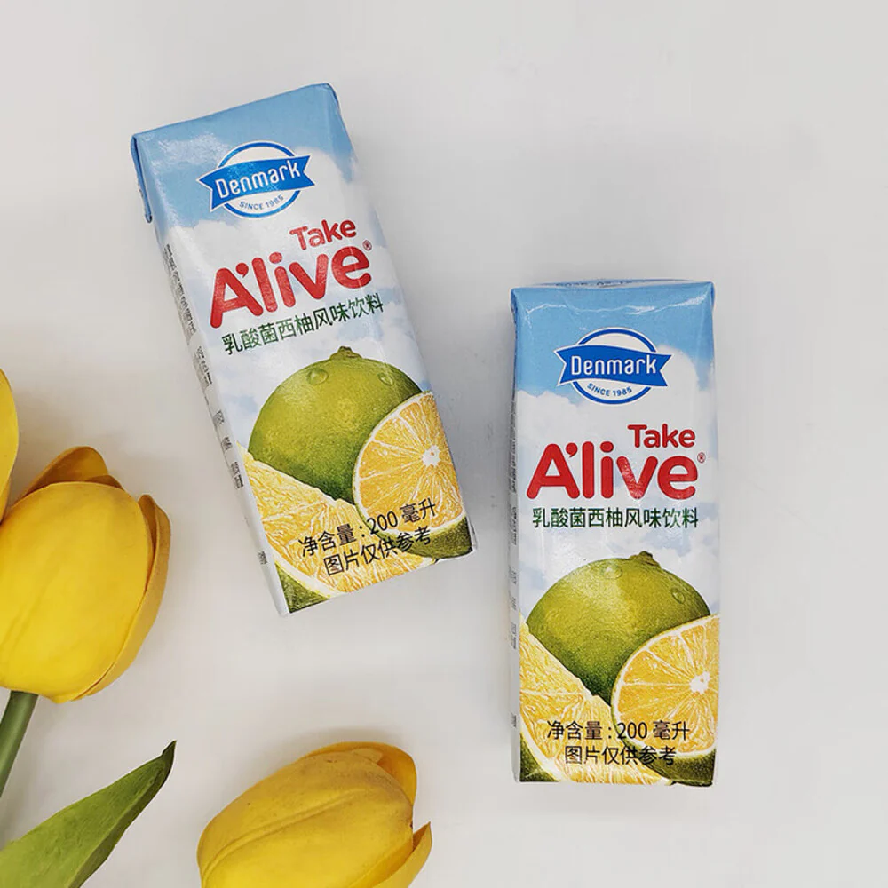 Denmark Take A'Live Probiotic Grapefruit Flavoured Drink 200ml x 24 – Limited Import - Image 3