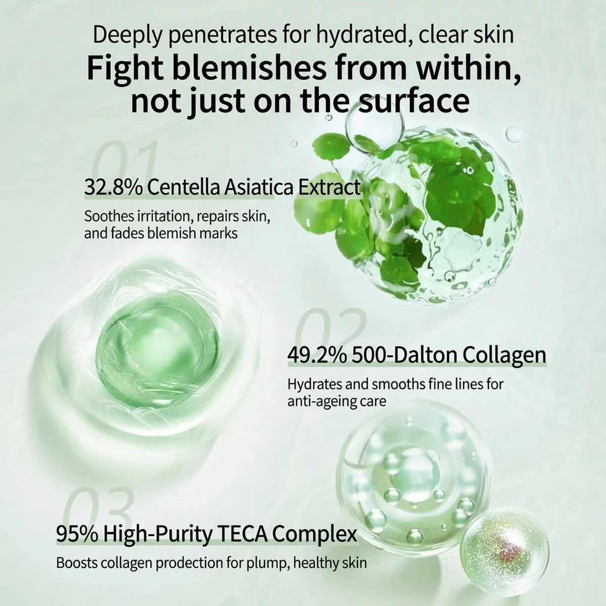 Dermafix Cica Collagen Repair Sheet Masks with Centella Asiatica – 8 Sheets - Image 3