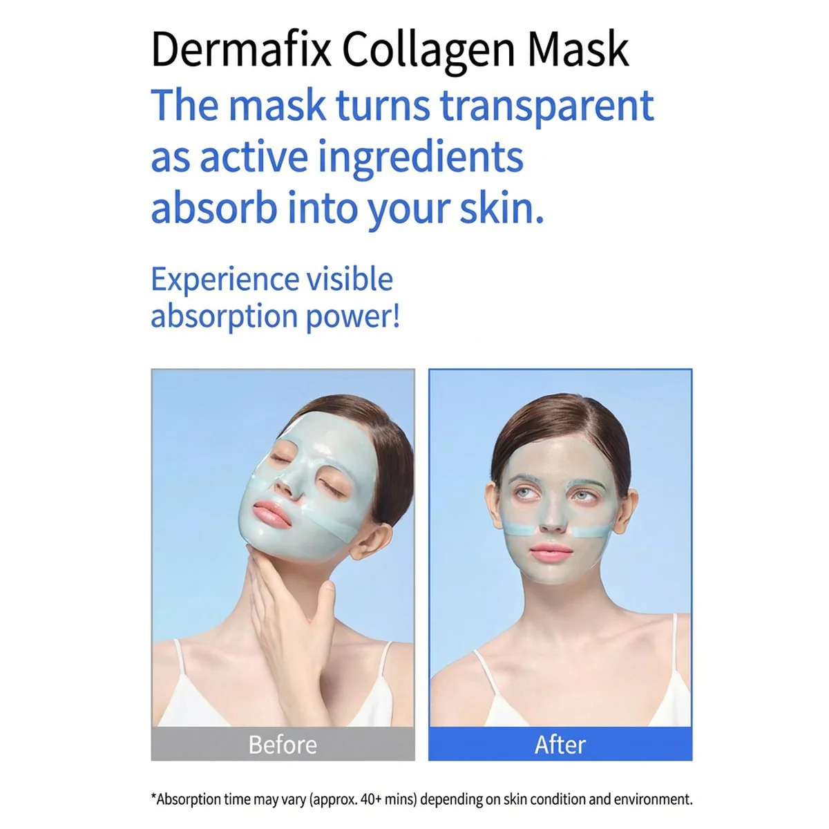 Dermafix Hyal Collagen Hydrating Sheet Masks – 8 Sheets - Image 3