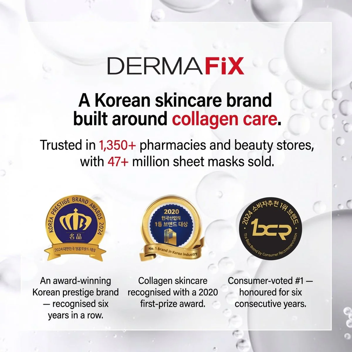 Dermafix Vitacollagen Whitening & Brightening Collagen Sheet Mask - 8 Sheets - Image 4