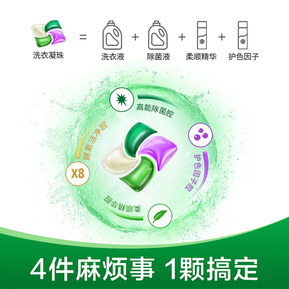 Dettol 4-in-1 Antibacterial Laundry Capsules - 24 Pieces - Image 3