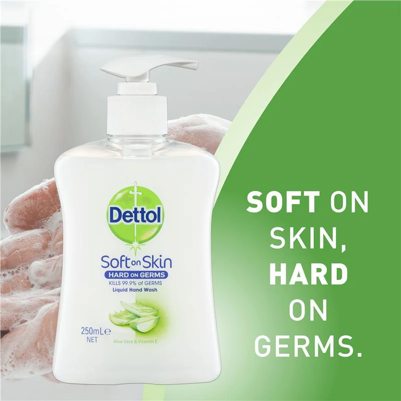 Dettol Antibacterial Hand Wash Aloe Vera - 250ml - Image 2