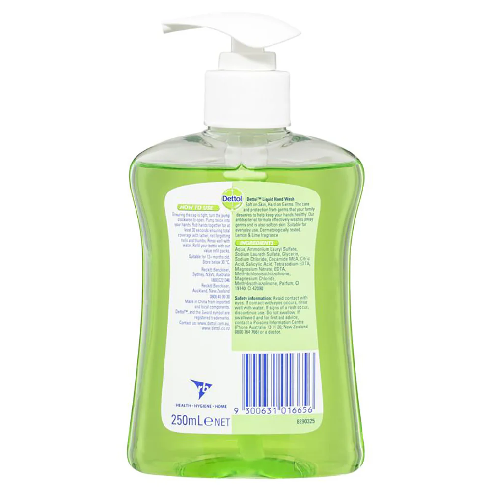 Dettol Antibacterial Handwash Lemon & Lime - 250ml - Image 4