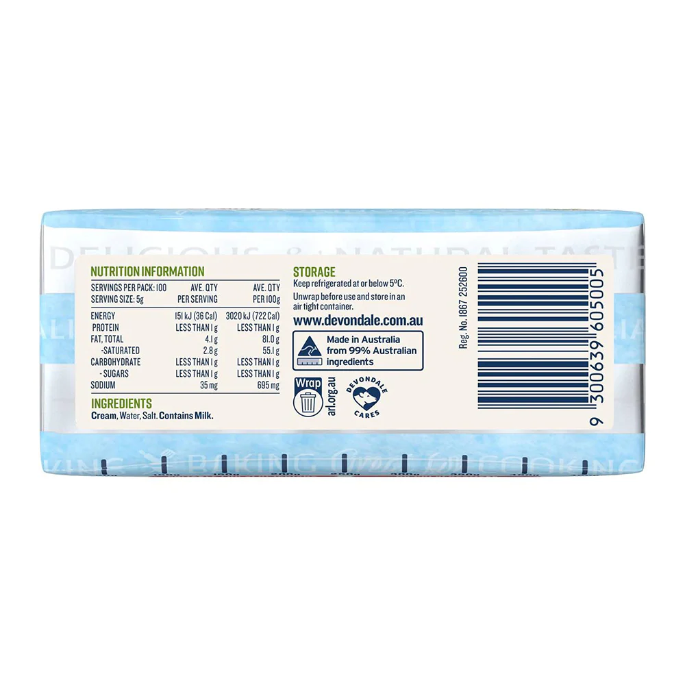 Devondale Salted Butter 500g - Image 2
