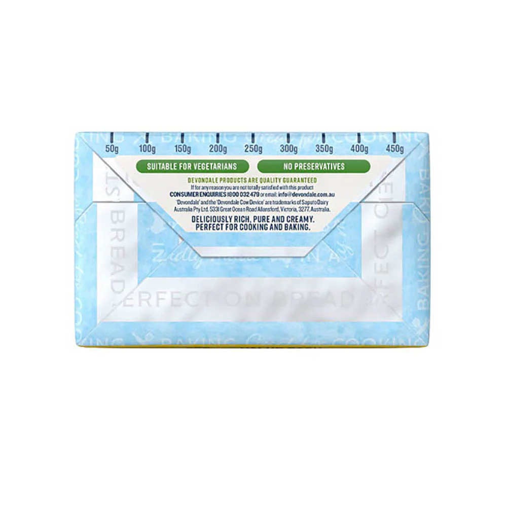 Devondale Unsalted Butter - 500g - Image 3