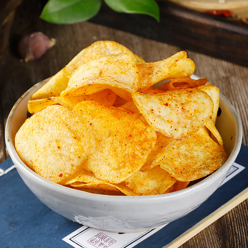 Dian Er Wa Fragrant Spicy Potato Chips - 80g - Image 4