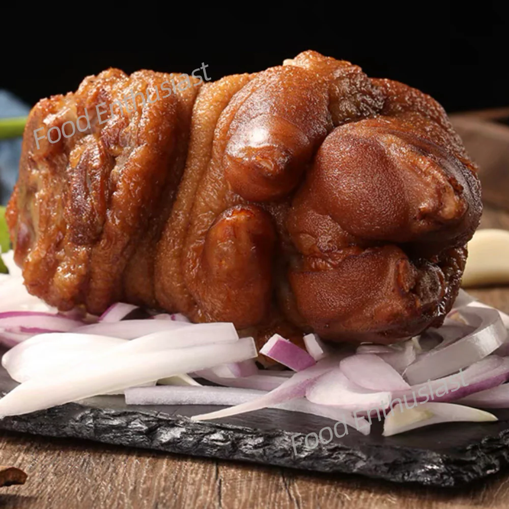 Ding's Private Kitchen Frozen Braised Tiger Skin Pork Trotters - 2 Pieces - Image 3