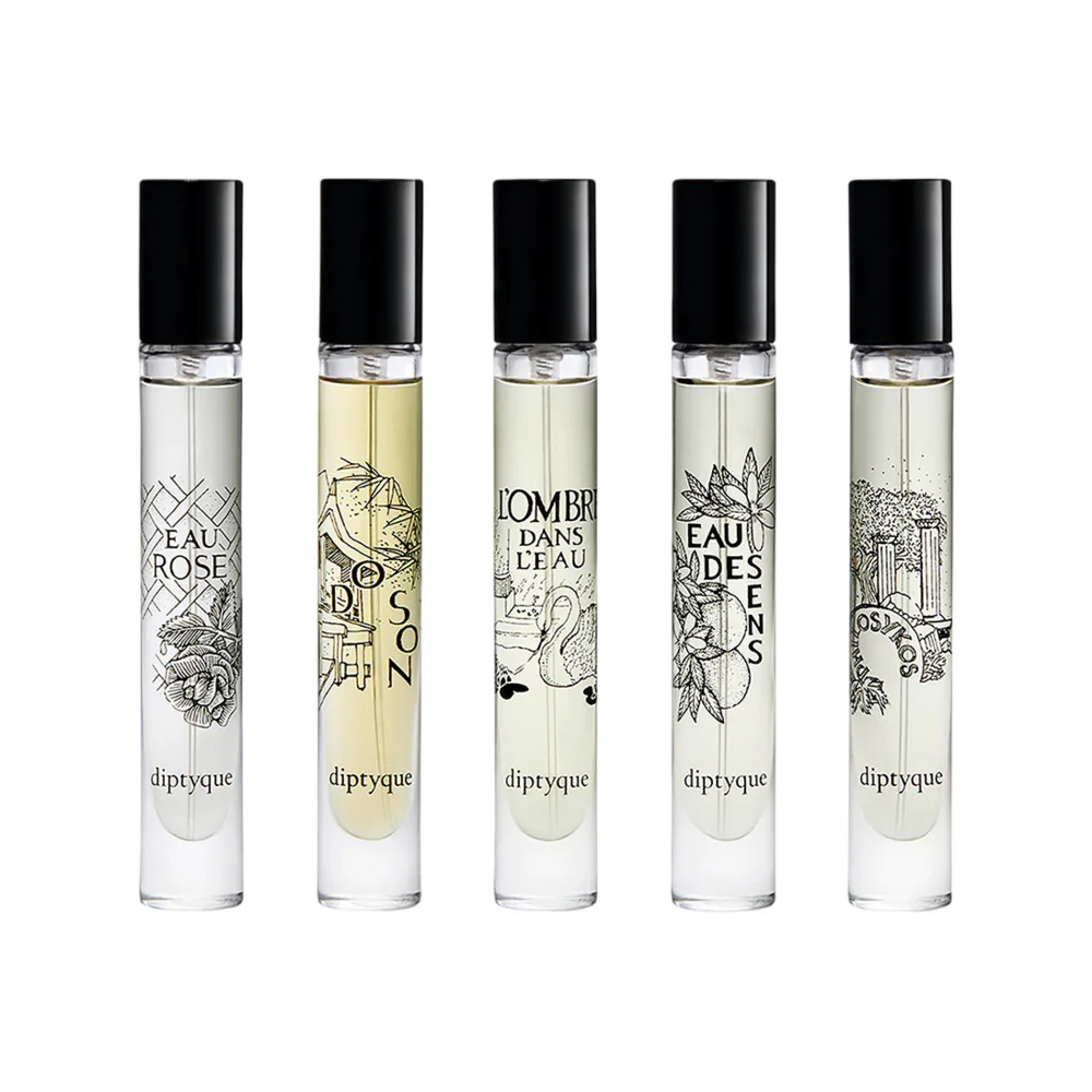 Diptyque Classic Eau de Toilette Discovery Set 7.5ml x 5 – Travel Spray Gift Set - Image 2