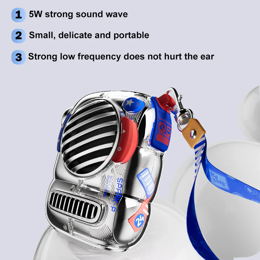 Divoom Mini Bluetooth Speaker - Blue - Image 5