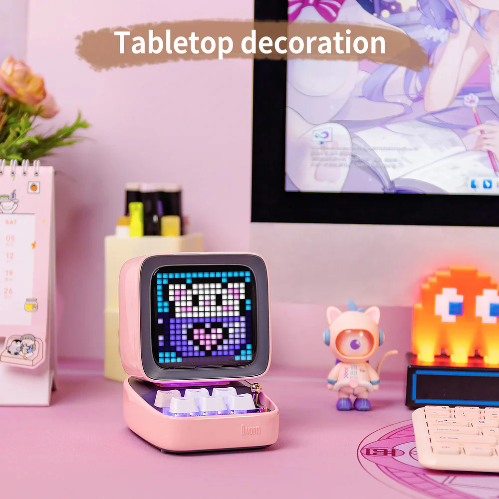 Divoom Retro Pixel Art Bluetooth Speaker - Blue - Image 2