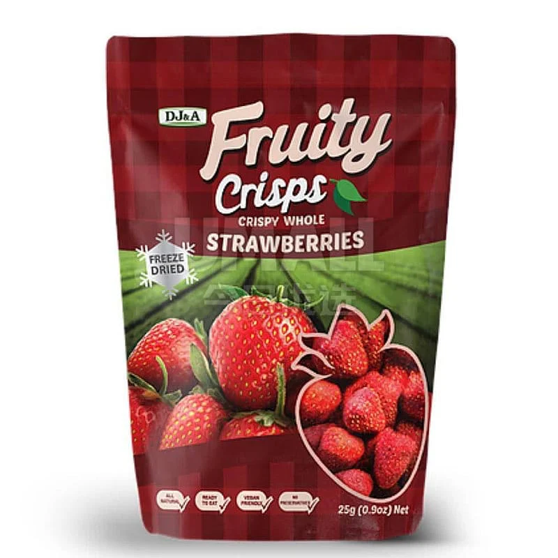 DJ&A Freeze Dried Strawberry Crisps - 25g
