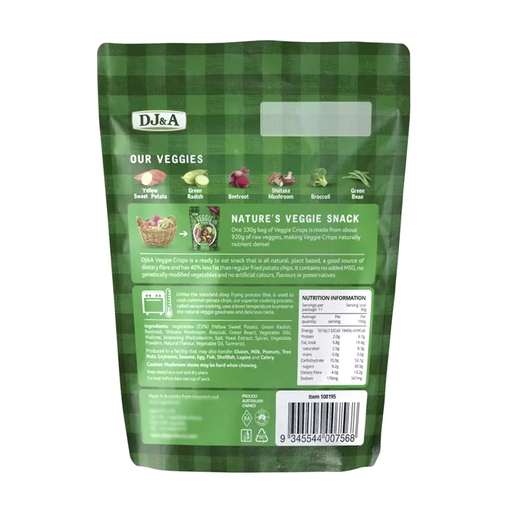 DJ&A Veggie Crisps - 330g - Image 4