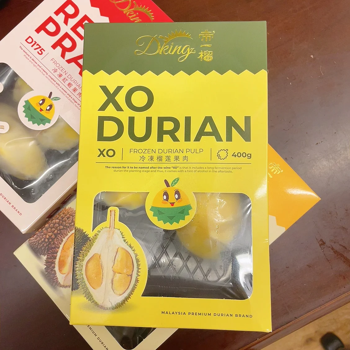 Dking Frozen XO Durian Pulp - 400g - Image 2