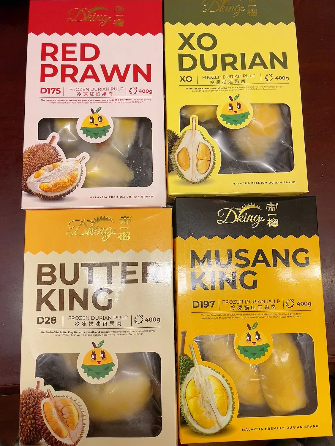 Dking Frozen XO Durian Pulp - 400g - Image 3