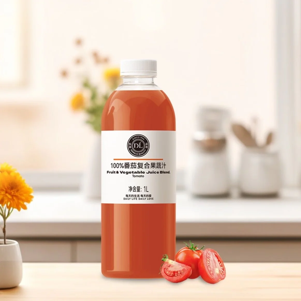DL 100% Tomato Fruit & Vegetable Juice Blend - 1L - Image 2