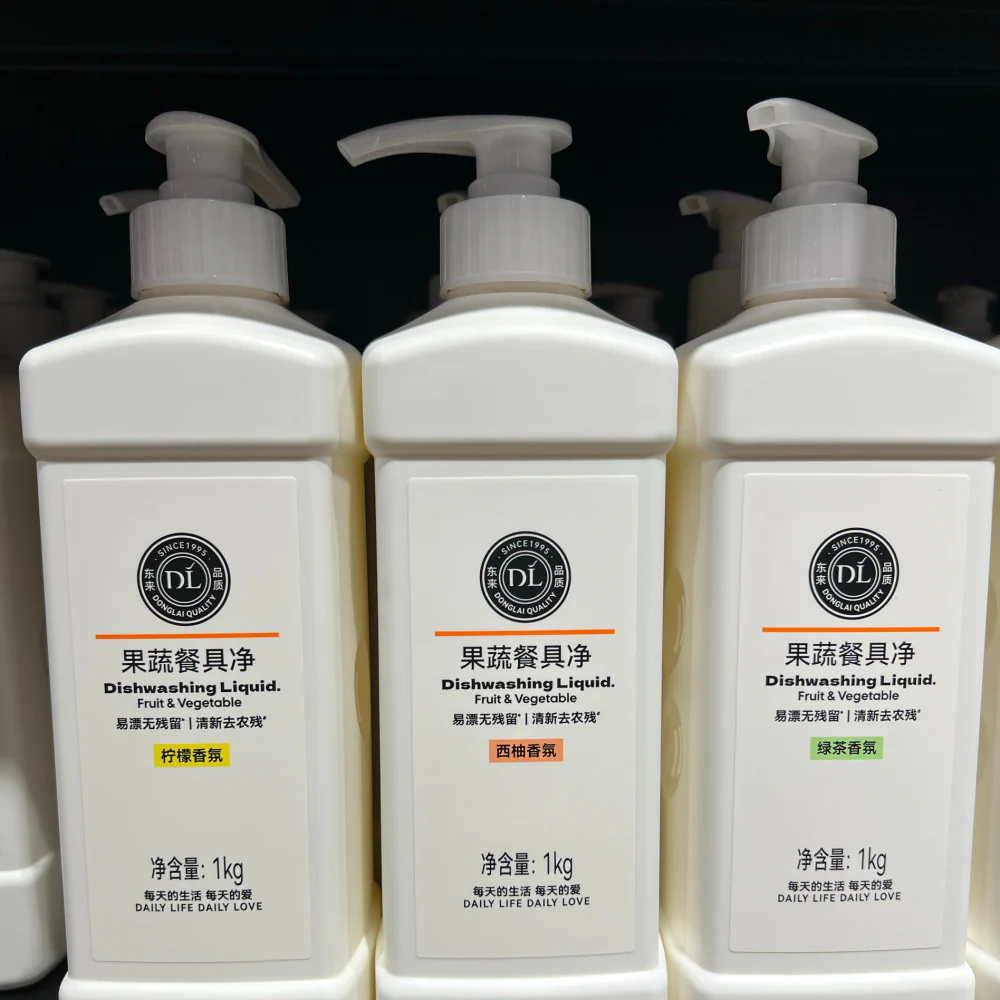 DL Fruit & Vegetable Dishwashing Liquid (Green Tea Scent) 1kg – Limited Import - Food-Safe Produce Wash & Dish Soap - Image 2