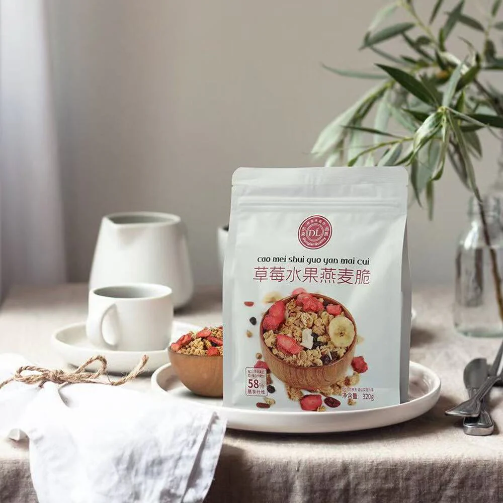 DL Strawberry Fruit Granola 320g - Crunchy Oat Cereal with Mixed Fruits - Limited Import - Image 2