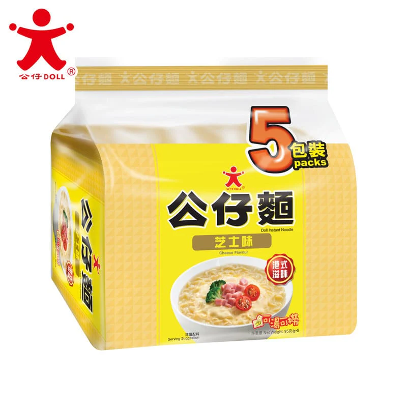 Doll Instant Noodle Cheese Flavour - 95g x 5 Packs