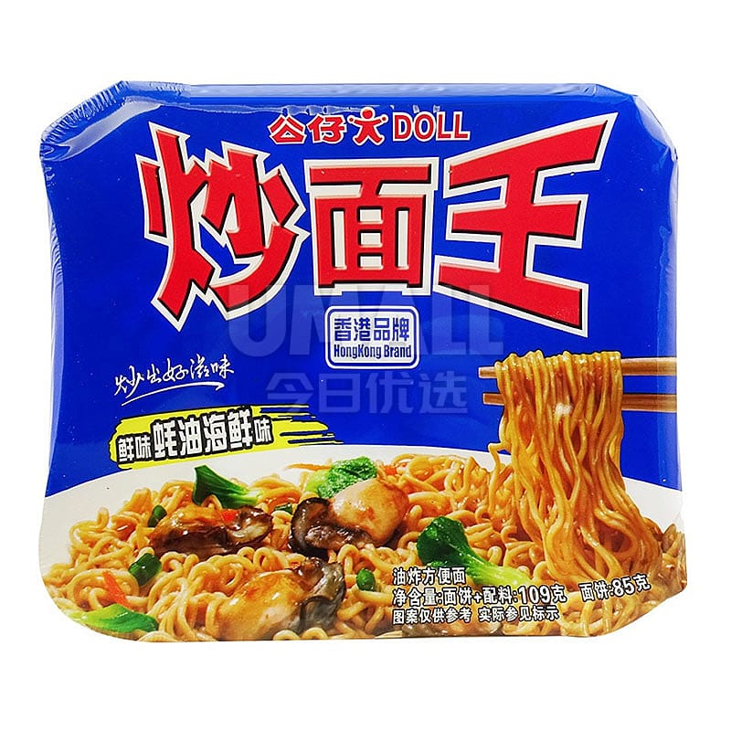 Doll Instant Stir-Fried Noodles with Oyster Sauce and Seafood Flavor - 109g