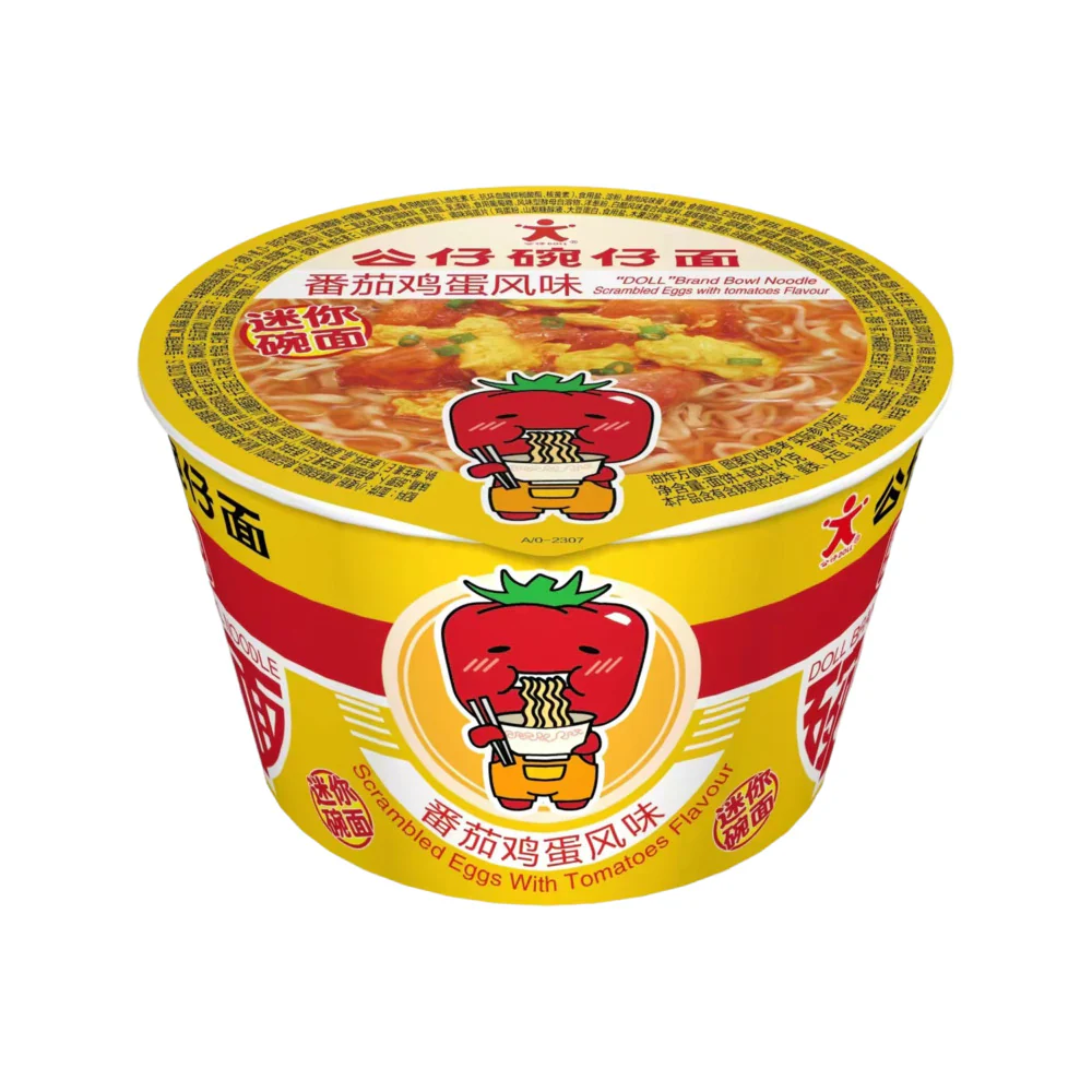 Doll Mini Bowl Instant Noodles – Tomato & Egg Flavour 41g