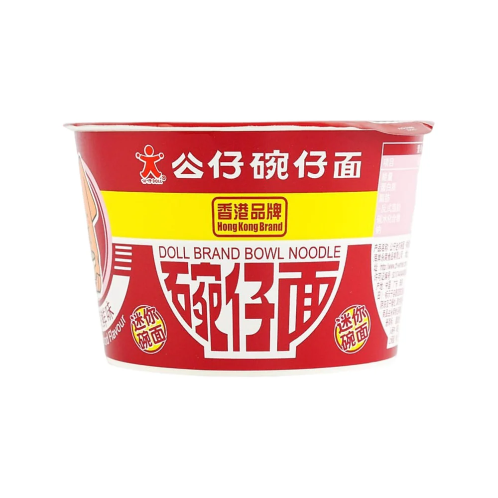 Doll Mini Bowl Noodle Spicy Squid & Seafood Flavour 47g - Instant Noodles Cup - Image 3
