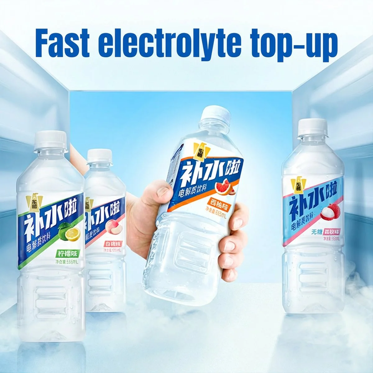 Dongpeng Electrolyte Drink – White Peach 555ml - Image 2