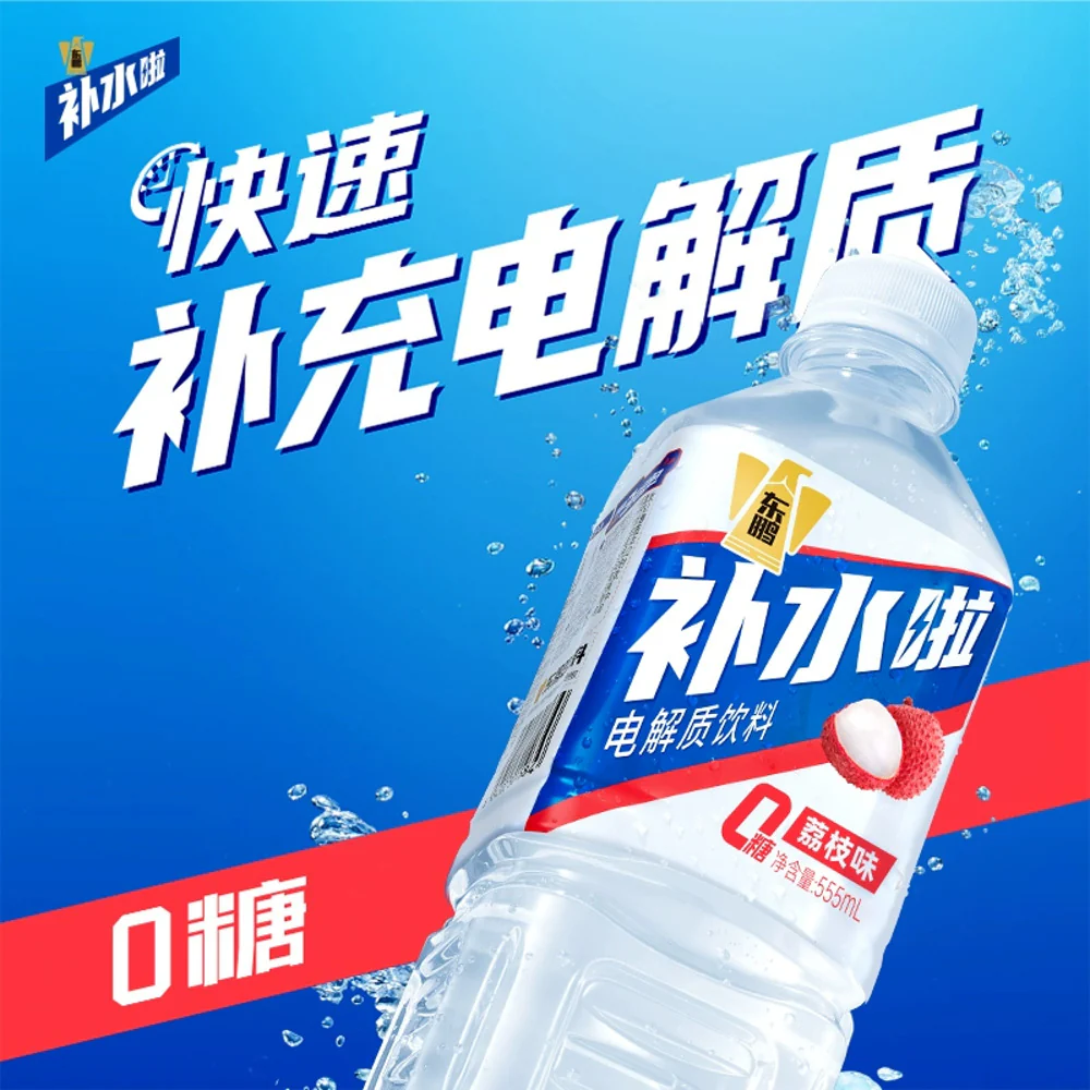 Dongpeng Hydration Electrolyte Drink - Lychee (Sugar-Free) 555ml x 24 Bottles - Image 4