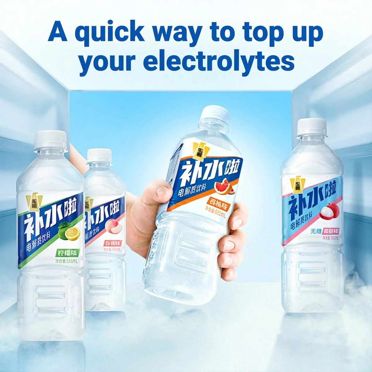 Dongpeng Hydration Electrolyte Drink - White Peach 555ml x 24 Bottles - Sports Drink - Image 2